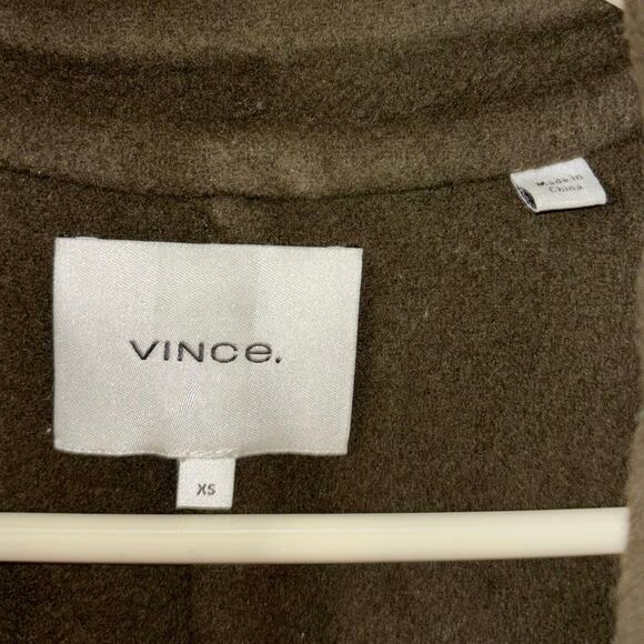 Vince women’s Patch Pocket Wool Coat dark pine green (XS) PLEASE READ - Picture 3 of 6